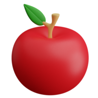 3d icon apple illustration concept icon render png