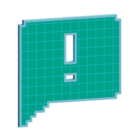 3d voxel comunicação bolha ícone ilustração conceito ícone render png