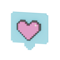 3d icon valentine day illustration concept icon render png