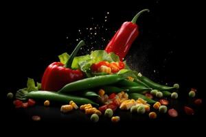 a commercial realistic photo of a fresh vegetables photography
