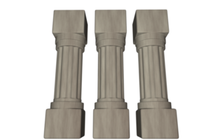 3D Columns PNG Architectural Object