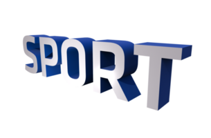 3D Sport Word png