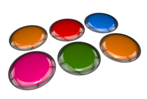 coloré 3d boutons png