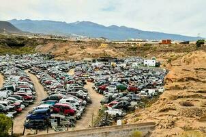 View of junkyard photo