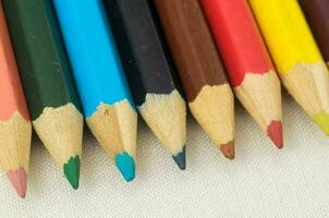 Colored Pencils In A Row photo