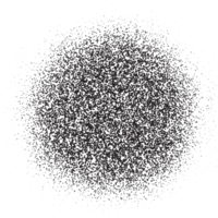 verstuiven verf cirkel bekladden met lawaai structuur effect. korrelig stippel zwart plons. grunge inkt stippel plek. png