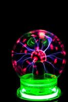 Colorful plasma ball photo