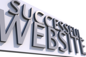 Successful Website 3D png