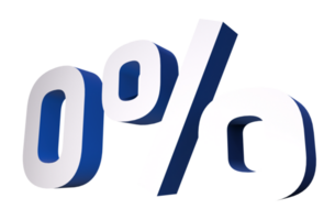 Zero Percent PNG Object