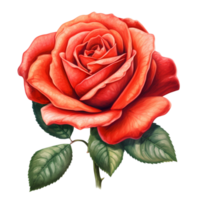 roze roos illustratie png
