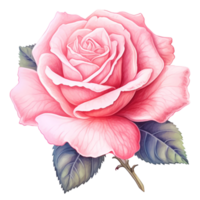 pink rose illustration png