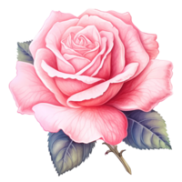 Rosa rosa ilustração png