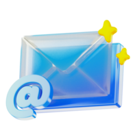 o email 3d do utilizador interface ícone png