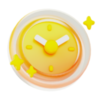 reloj 3d usuario interfaz icono png