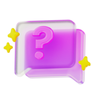 Question FAQ 3d User Interface Icon png