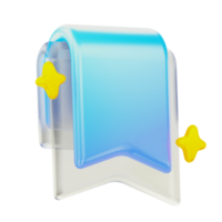 Bookmark 3d User Interface Icon png