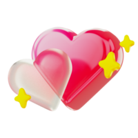 Heart like 3d User Interface Icon png