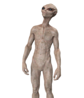 gris extraterrestre en transparente fondo, 3d hacer png