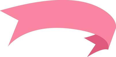 Pink ribbon banner design. vector