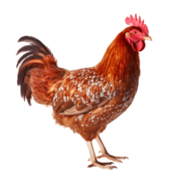 Red cock isolated on background. Generative AI. png