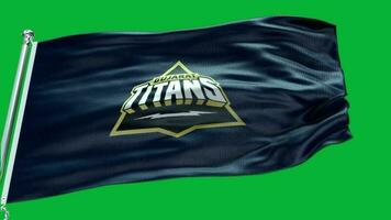 gujarat titans flag green background video