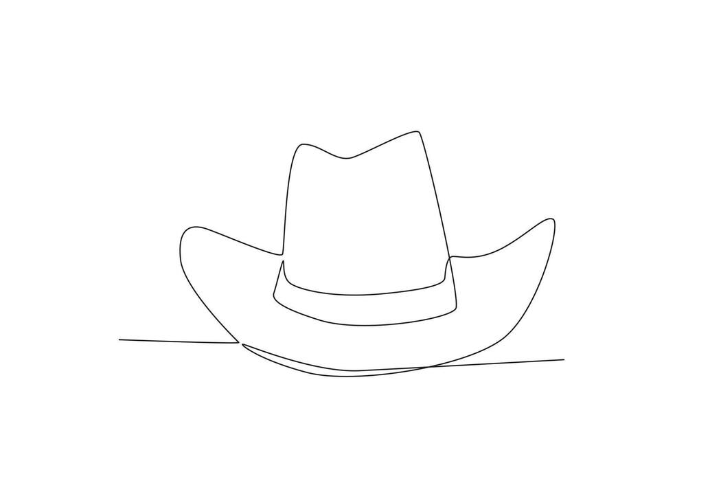 Cowboy Hat Outline Vector Art, Icons, and Graphics for Free Download