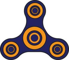 Three arms set of spinner toy icon in isolated. vector