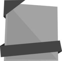 Stylish black and gray ribbon. vector