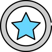 Star rating sign or symbol. vector