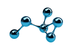 ai generativo de molécula estructura png