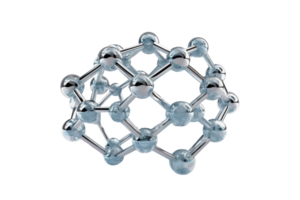 AI Generative  3D  Render of Molecule png