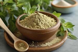 stock photo of oregano powder on the kitchen flat lay photography