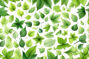 Green leaves background. Generative AI png