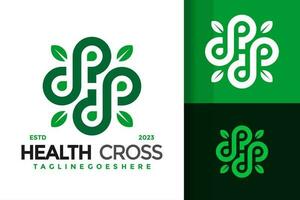 Letter H Health Medical Cross initials monogram logo vector icon illustration