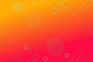 Orange magenta gradient geometric abstract background vector