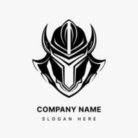 Armored Identity  Unleash the essence of resilience and fortitude in your brand with an impactful logo featuring an intricate armor illustration. vector