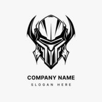 Knightly Armor Emblem  Create a bold and memorable logo design that showcases the strength and courage of a medieval knight. vector