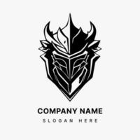 Armored Identity  Unleash the essence of resilience and fortitude in your brand with an impactful logo featuring an intricate armor illustration. vector