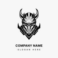 Knightly Armor Emblem  Create a bold and memorable logo design that showcases the strength and courage of a medieval knight. vector