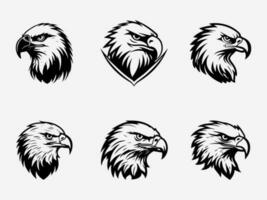 Majestic eagle logo design illustration capturing strength and freedom. Perfect for sports, aviation, and patriotic brands. Striking and impactful. vector