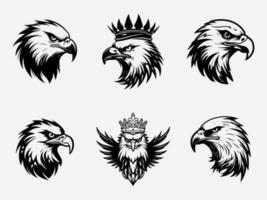 Dynamic eagle logo design illustration representing power and vision. Ideal for corporate, leadership, and nature inspired brands. Strong and eye catching. vector