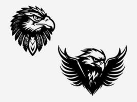 Dynamic eagle logo design illustration representing power and vision. Ideal for corporate, leadership, and nature inspired brands. Strong and eye catching. vector
