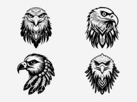 Graceful eagle logo design illustration symbolizing elegance and precision. Suitable for luxury, fashion, and wildlife conservation brands. Timeless and sophisticated. vector