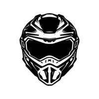 motocross casco motorista logo diseño ilustración vector