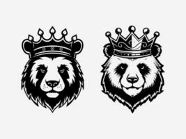 artístico mano dibujado ilustración de un panda, capturar sus entrañable caracteristicas y creando un único logo diseño vector