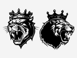 Expressive hand drawn logo design illustration featuring a panther, symbolizing courage, confidence, and determination vector