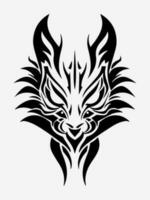 animal tribal tatuaje diseño elemento vector