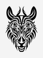 Animal tribal tattoo design element vector