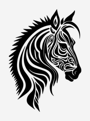 Animal tribal tattoo design element