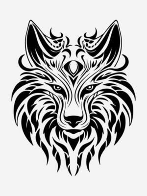 Animal tribal tattoo design element